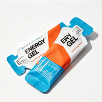 Sachet en aluminium thermoscellable personnalisé en forme de bouteille vide pour liquides, petit format, avec doublure en aluminium, pour miel et gel énergétique