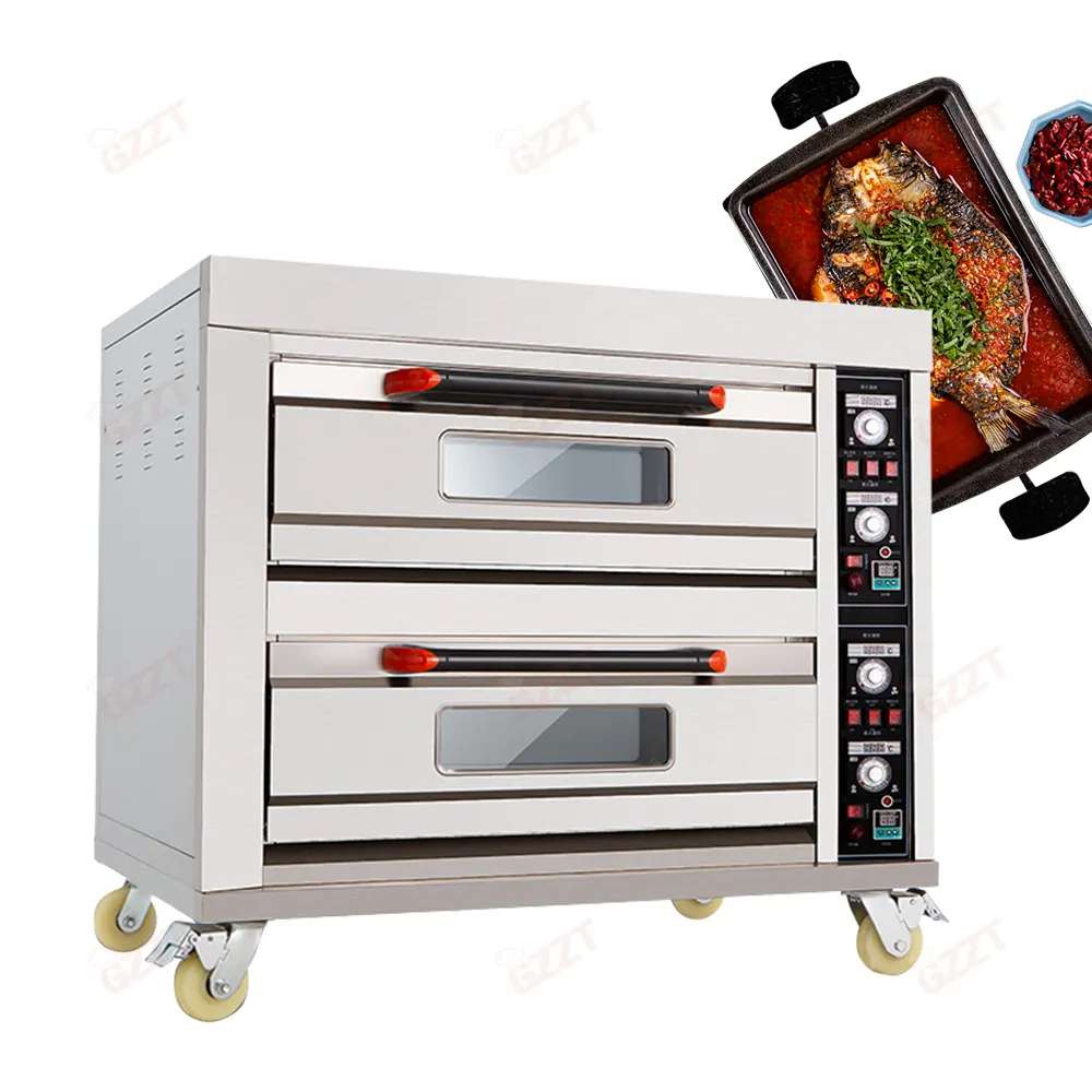 Commercial bread making machine electric /gas baking ovens 1/2/3 decks 2/4/6/9 trays bakery oven for restaurant hotel bakery