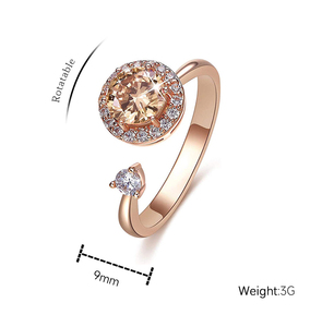 Anillo giratorio ajustable para mujer, sortija para la ansiedad para adolescentes, sortija antiestrés discreto para aliviar el dolor - Product Image 2
