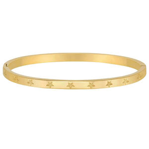 Lincy Özel Toplu Yeni Gelen Paslanmaz Çelik Uygun Fiyatlı Yıldız Tasarımlı Bilezik - Product Image 1