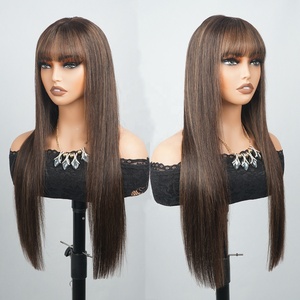 Vente <span class=keywords><strong>en</strong></span> gros de perruques de cheveux vietnamiens bruts cheveux humains devant <span class=keywords><strong>en</strong></span> dentelle, produits de vente chauds 2024 perruque de couleur droite avec des cheveux de bébé - Product Image 1