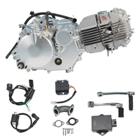 Moteur complet horizontal LIFAN 150cc, 4 temps, embrayage manuel, démarrage au kick, ensemble complet avec CDI, redresseur, faisceau de câblage