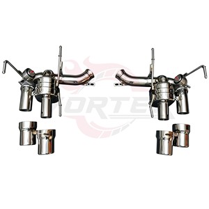 Vortex SS304 Valved Rear Muffler for Ferrari FF 6.3L V12 F140 Performance Racing Axle <b>Back</b> Exhaust System Kit - Product Image 2