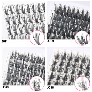 Pestañas de Fibra Sintética Tipo Mink en Racimo, Extensiones de Pestañas Individuales, Set de Pestañas Segmentadas al por Mayor, Pestañas DIY - Product Image 2