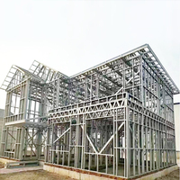 Maison villa préfabriquée de luxe avec construction légère à ossature en acier