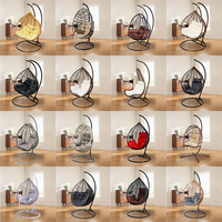 Fauteuil suspendu œuf en rotin pour extérieur, avec support, pour salon, patio, balcon, jardin - Vente en gros, personnalisable