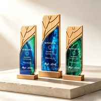 Trophée en cristal personnalisé, créatif et durable, avec impression typographique pour les cadeaux promotionnels des salons professionnels automobiles et éducatifs