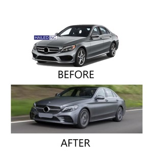 HAILED Auto Accessoires Pare-chocs Avant Garniture Moulage Chrome Pour <span class=keywords><strong>Mercedes</strong></span> Benz Classe C Amg W205 2058858802 2019 2020 2021 - Product Image 2