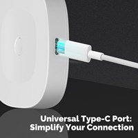 Passerelle Tuya BLE et Zigbee avec port Type-C, alimentation, pont de connexion, automatisation de la maison intelligente, prise en charge du réseau sans fil, Alexa, Google Home