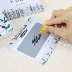 The Adventure Challenge-rascador Mate, fecha de amistad, personalizado, parejas, fecha, tarjeta de noche, cubierta - Product Image 1