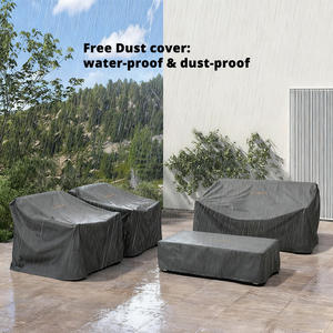 في المخزون جاهزة للشحن خصم رخيص أثاث حديقة فناء مجموعات أرائك بيع بالجملة أثاث خارجي مقاوم للطقس - Product Image 6