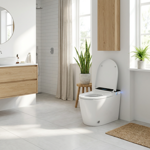 Siège de toilette intelligent avec couvercle automatique, sans pression d'eau, commande vocale, désinfection UV, jet de bulles instantané inclus - Product Image 4