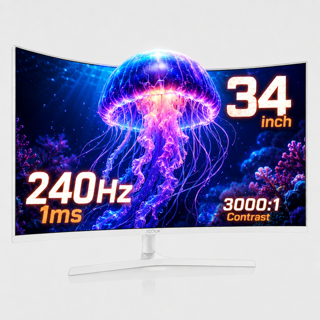 240hz 4k Cheap Large Curved Monitor Widescreen Pc Monitor Gaming 34 Inch 4k 180hz Moniteur Led Display Lcd Monitors for Gaming