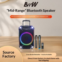 Enceinte trolley Bluetooth 15 pouces, volume puissant, longue autonomie, audio extérieur et domestique avec microphone, Bluetooth 5.3