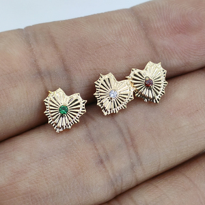 Calendo Offre Spéciale Bijoux corporels ASTM F136 Titanium Line Heart avec 5A CZ Implant Grade Titanium Piercing Jewelry - Product Image 5