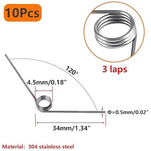 High Quality Stainless Steel Coil <strong>Springs</strong> Custom Torsion Type with Double Straight Ends for Mechanical Equipment - Product Image 3