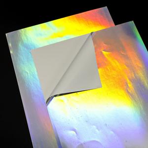 Rongzhen Holographic Eggshell Sticker <b>Paper</b> <b>A4</b> Rectangular Synthetic Security <b>Label</b> for UV Printing - Product Image 5