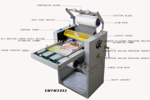 SMFM5002 A3 A4 рулонная настольная машина для ламинирования с подогревом, лучшее качество - Product Image 5