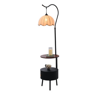 Lampe sur pied médiévale, chambre à coucher, table basse moderne et simple, salon, côté lit, rangement de chevet, armoire coulissante - Product Image 5