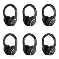 Casques de disco silencieux RF998A à 3 canaux, portée effective de 500 m, pour soirées clubbing, avec 12 heures d'autonomie