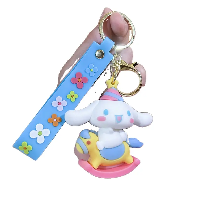 new product 2024 Sanrio Hello Kitty Keychain Women Girl Bag Car Key chain Hello Kitty Accessories kawaii below 1 dollar