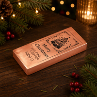 Offre Spéciale Noël : Barre de Cuivre 1kg, Pureté 99,9%, Gravée au Laser, Angle Droit, Idéale pour Cadeau ou Article de Collection
