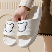 Claquettes d'été confortables et légères en EVA à motifs animaux pour la maison et la salle de bain, antidérapantes, à bout ouvert, vente en gros