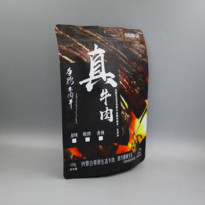 Bolsas planas personalizadas con ventana transparente <span class=keywords><strong>de</strong></span> grado alimenticio para carne <span class=keywords><strong>de</strong></span> cerdo Jerky Lay, venta al por mayor, bolsas <span class=keywords><strong>de</strong></span> pie Jerky asequibles - Product Image 6