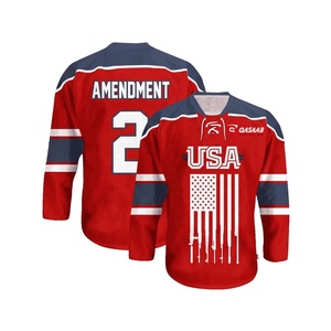 Nouveau maillot de hockey sur glace pour hommes, personnalisé, à manches longues, en polyester 100%, vierge pour sublimation, vente en gros - Product Image 4