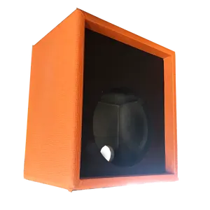 Boîte de haut-parleur en cuir et bois, boîtier de haute qualité pour caisson de basses, boîte vide pour caisson de basses, avec couvercle pour façonx