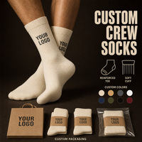Chaussettes pour hommes de la marque Crew, design jacquard, chaussettes en coton, nouvelle collection East Sports, fabricant en gros, chaussettes personnalisées sur mesure