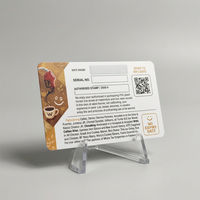 Impresión de Tarjetas Rasca y Gana Personalizadas, Tarjeta de Regalo Plateada con Código QR Variable y Código de Canje para Marketing Minorista