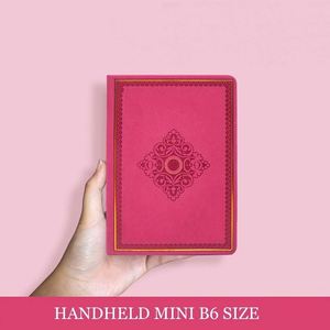 Elegant Travel Diary B6 Embossed Design Vintage Hardcover Leather <b>Journal</b> Inspired Lined Pages Gilded Edges 100 Sheets - Product Image 4