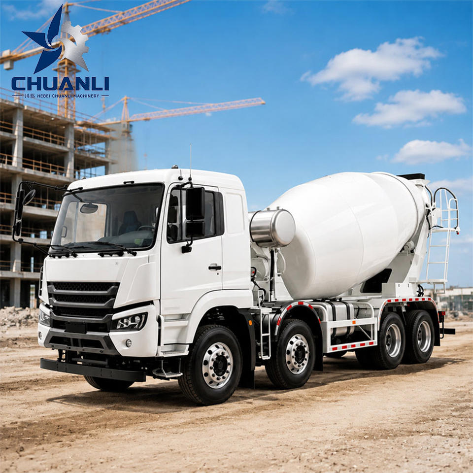 12CBM 8x4 Ready Mix Concrete Truck High Efficiency Concrete Mixing ...