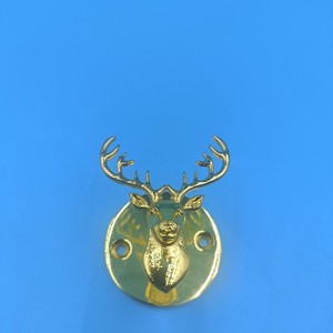 Zinc Alloy Deer Head Furniture Handle <b>Cabinet</b> Knob Novelty Shape <b>Rustic</b> Design Durable Hardware Accessory - Product Image 2