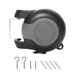 <span class=keywords><strong>Tendedero</strong></span> <span class=keywords><strong>de</strong></span> Pared <span class=keywords><strong>de</strong></span> Alta Resistencia con <span class=keywords><strong>Cable</strong></span> Doble, Carrete Retráctil <span class=keywords><strong>de</strong></span> 30 m, 2 x 15 m, Color Borgoña, <span class=keywords><strong>para</strong></span> <span class=keywords><strong>Ropa</strong></span> <span class=keywords><strong>de</strong></span> Plástico - Product Image 1