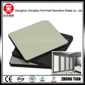 Thương Mại Không Thấm Nước Tự Nhiên Phenolic Nhựa 12 Mm Nhỏ Gọn HPL Nhà Vệ Sinh Phân Vùng Hội Đồng Quản Trị - Product Image 4