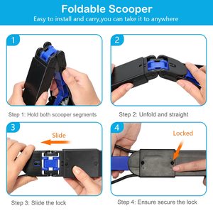 Uzun Saplı Katlanabilir Taşınabilir Evcil Hayvan Dışkı Toplayıcı Köpek Dışkısı Alma Aleti Açık Hava Köpek Dışkısı Toplayıcısı - Product Image 5
