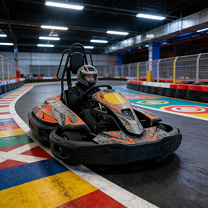 Kart électrique pour adultes, avec siège et vitesse réglables, facile à utiliser, pour débutants et pilotes expérimentés. - Product Image 1