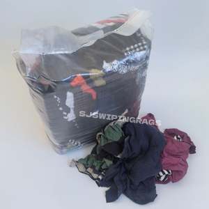 Trapos de Camiseta de Colores para Uso Industrial, Reductores de Residuos, Trapos de Algodón 100% Reciclados para Limpieza - Product Image 1