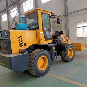 Chargeuse sur pneus à moteur diesel jaune pour travaux de terrassement et manutention de matériaux - Product Image 3