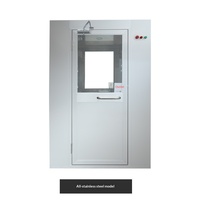 Douche d'air industrielle en acier inoxydable 304, à double soufflerie, pour une personne, 380V, pour salle blanche, taille personnalisée