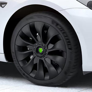 ปลอกหุ้ม4ชิ้นเส้นผ่านศูนย์กลางภายใน18นิ้วฝาครอบ ABS ฝาครอบล้อเทอร์ไบน์ครอบคลุม18กังหันสำหรับเทสลารุ่น<span class=keywords><strong>3</strong></span> - Product Image 6