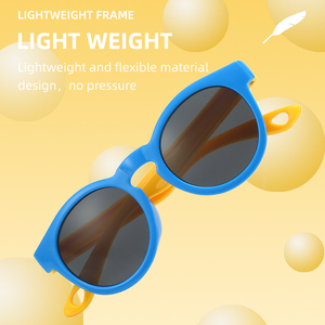 Yeni ucuz Trend yuvarlak fabrika toptan moda özel tasarımcı erkek kız çocuklar güneş gözlüğü çocuk Shades güneş gözlüğü - Product Image 3
