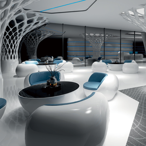 フロントデスク可愛いデザインフロントオフィスホテル店ネイルビューティーサロン受付 - Product Image 5