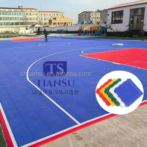 Sol flottant sportif emboîtable en PP pour terrains <span class=keywords><strong>de</strong></span> badminton et <span class=keywords><strong>de</strong></span> basketball, utilisation intérieure/extérieure, surface souple, logo personnalisé - Product Image 3