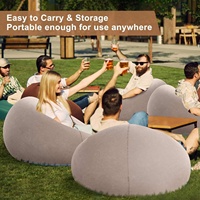 Camping Blow up Bed Lounger Fauteuil | Chaise gonflable en tissu extérieur et canapé pour la randonnée