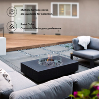 Barbecue MEISU.CH avec technologie sans fumée, nouveau design de cheminée à vapeur d'eau, foyer de jardin