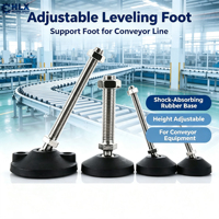 Vente en gros de pieds de nivellement industriels réglables en acier au carbone et en acier inoxydable