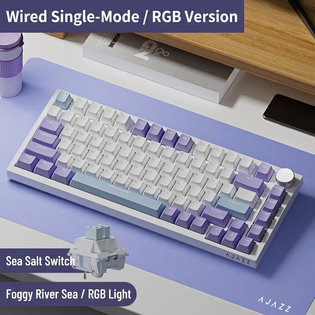 Ak820 sea salt switch purple white blue rgb diy